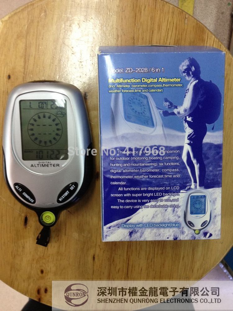 ZD2028-altímetro multifunción 6 en 1, medidor de altitud, barómetro, termómetro, guía electrónica, instrumentos de medición de altura