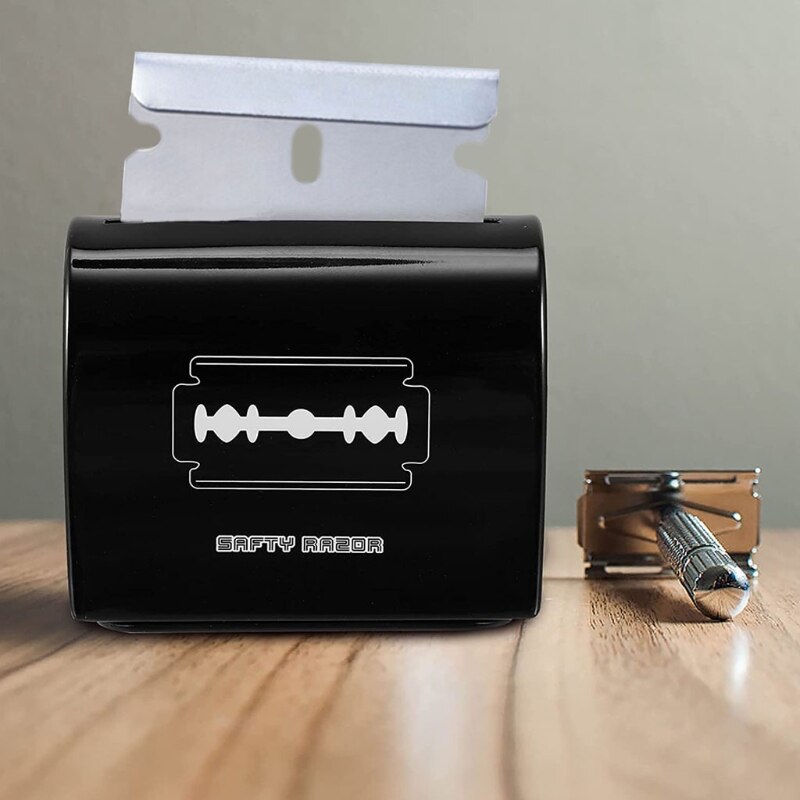Razor Blade Bank for Safety Razor Blade Storagement Used Double Edge Safety Razor Blade Disposal Case