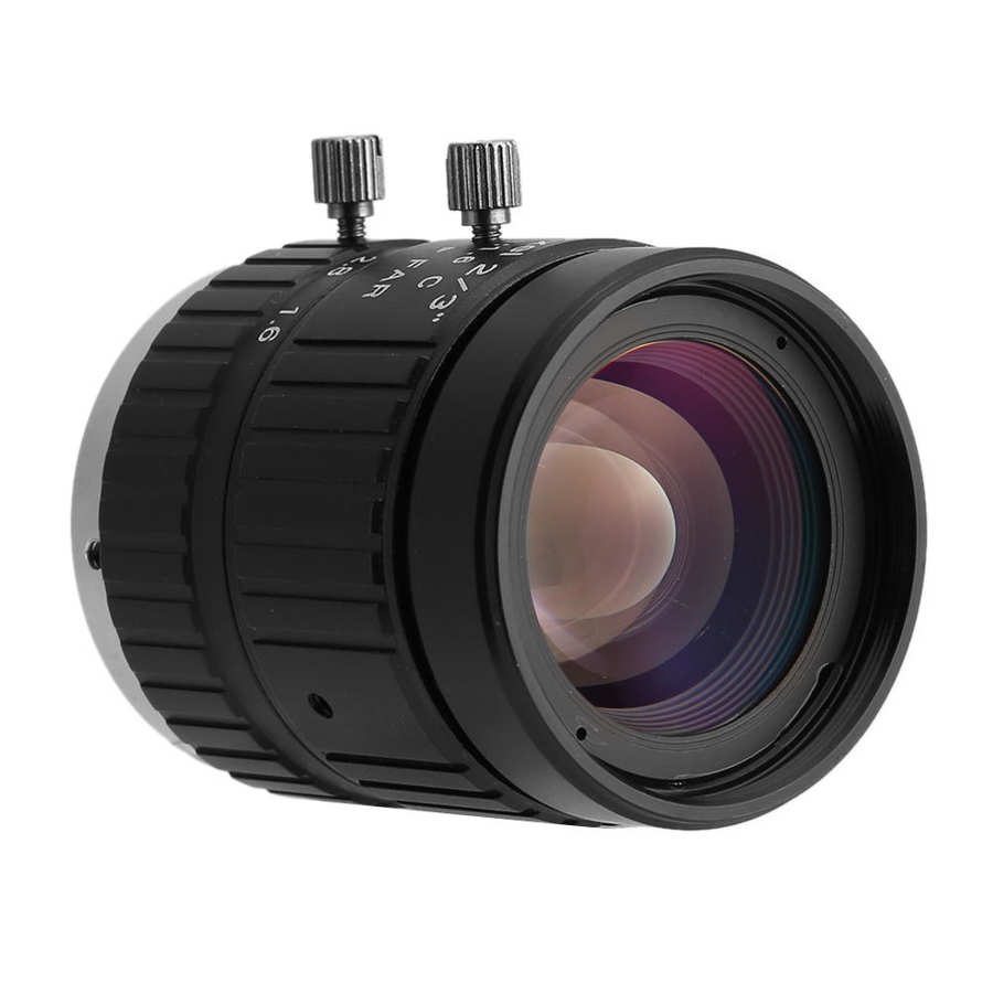 CCTV Camera Lens CCTV 12mm 5MP 2/3 Manual Aperture C-Mount Optical Lens for Security Camera