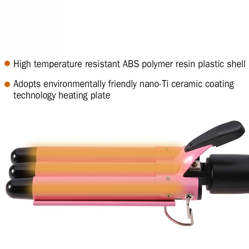 Hair Curling Iron Ceramic Triple Triple Pipe Hair Curler Egg Roll Hair Styling Tools Hair Styler Wand Curler Irons