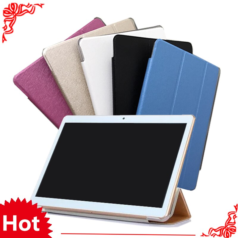 Cubierta de cuero PU para BDF BMXC K107 S107 K108 T900 MTK8752 MTK6592 MTK6580 Octa Core 10,1 pulgadas tableta funda + pantalla película