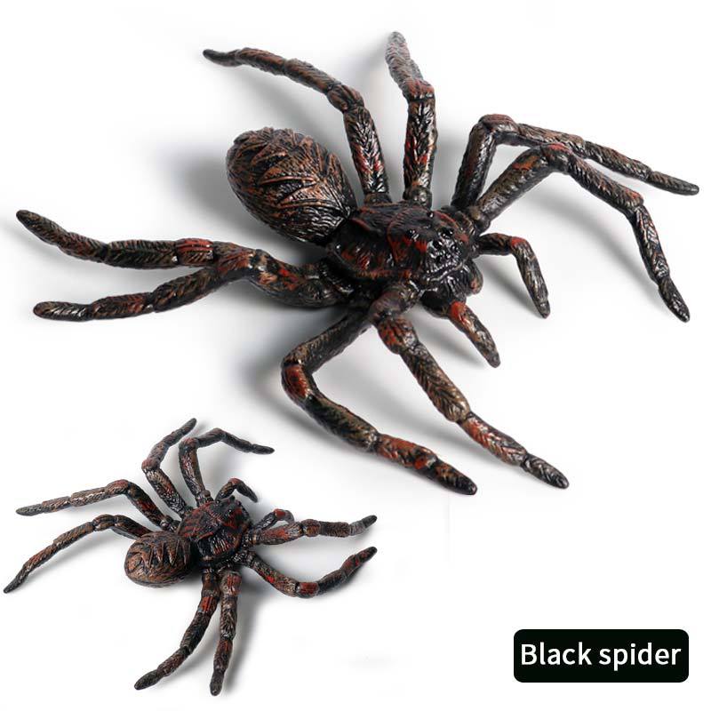 2pc/Set Children solid simulation wild animal insect model Halloween tricky toy spider red spider black spider