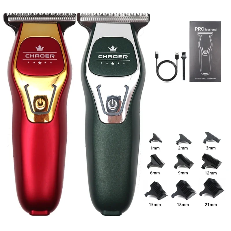 CHAOER A97 Professionelle Herren-Haarschneidemaschine, Mini-Akku-Haarschneidemaschine, 0 mm, rasierter Kopf, USB-Aufladung, Haarschneidemaschine