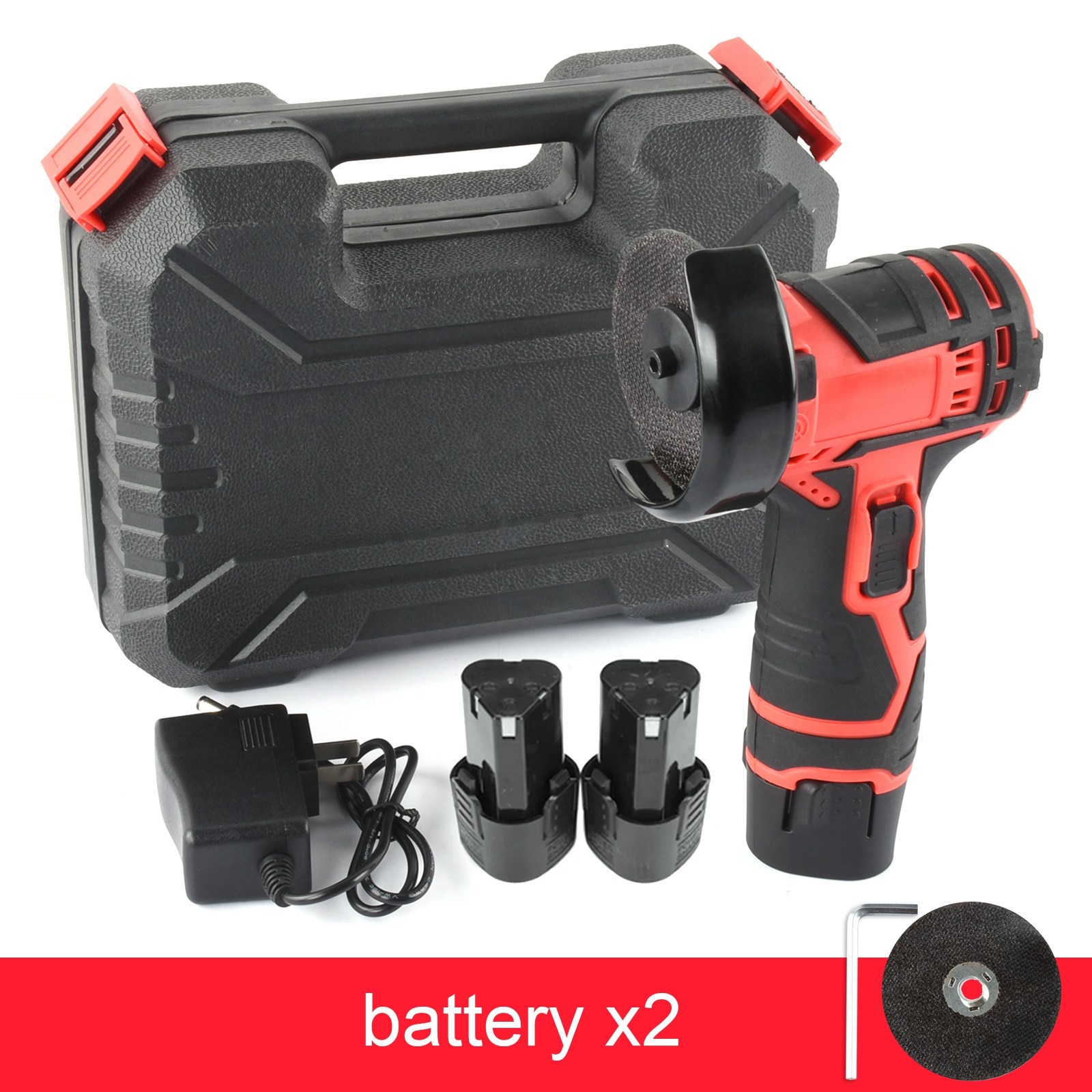 12V 300W Brushless Mini Electric Angle Grinder Rechargeable Cordless Lithium Battery Tile Cutter Power Tools