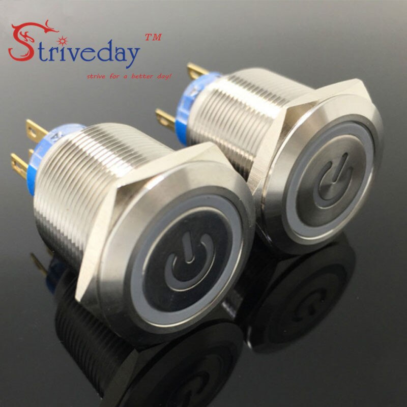 Swiftctrl Druckschichter 12mm Wasserdicht - Metalltaster Für Auto, Boot Und Industrie