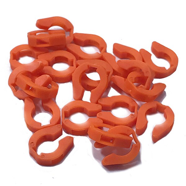 20 Pcs Brandstof Injector Plastic Cap 32007 Voor IWP127 Ford Fiesta IWP143 Renault IWP064 Fiat: Oranje