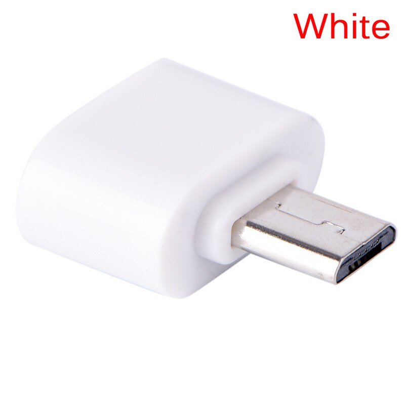 10pcs/lot Standard Micro USB To USB OTG Mini Adapter Converter Connector For Android Cell Phones Black: WT