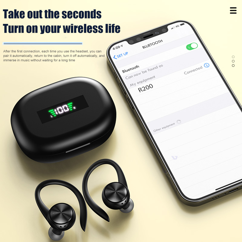 Cuffie impermeabili Bluetooth good TWS Bass cuffie Stereo senza fili reali auricolari sportivi