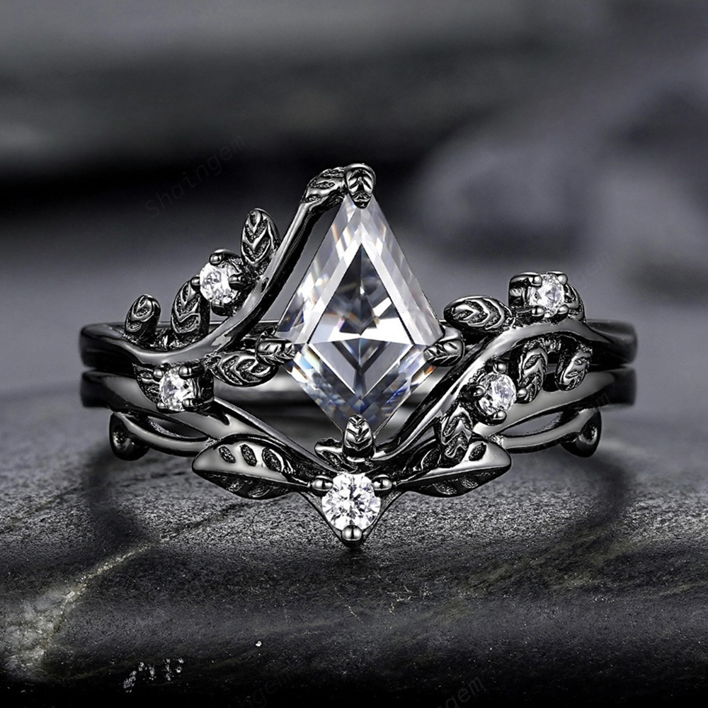 Anillos de circón de lujo para mujeres y niñas, anillo de compromiso de cristal para boda, anillos de dedo de acero inoxidable ajustables para , de joyería: 11 / Gris