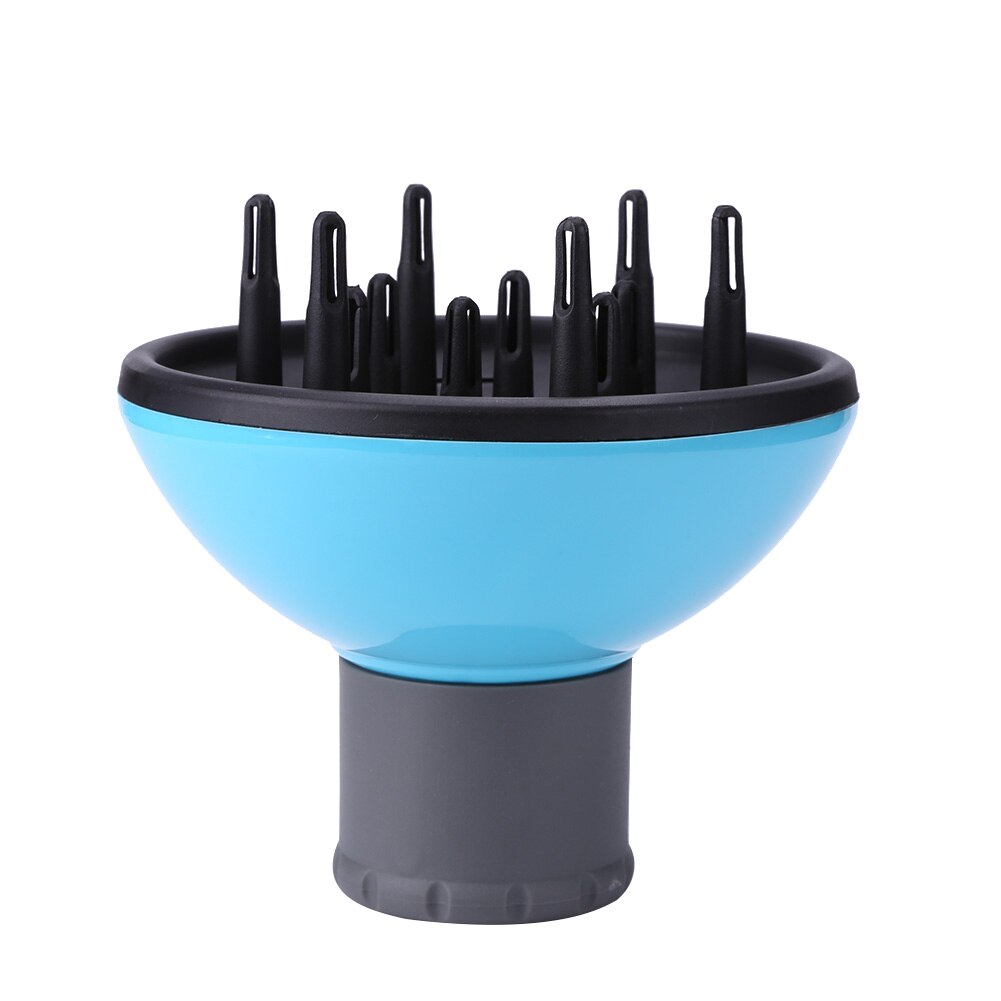 Hair Dryer Diffuser Salon Magic Hair Blower Cap Wind Curl Hair Dryer Cover DIY Hair Styling Tools Salon Accessories: Blue B
