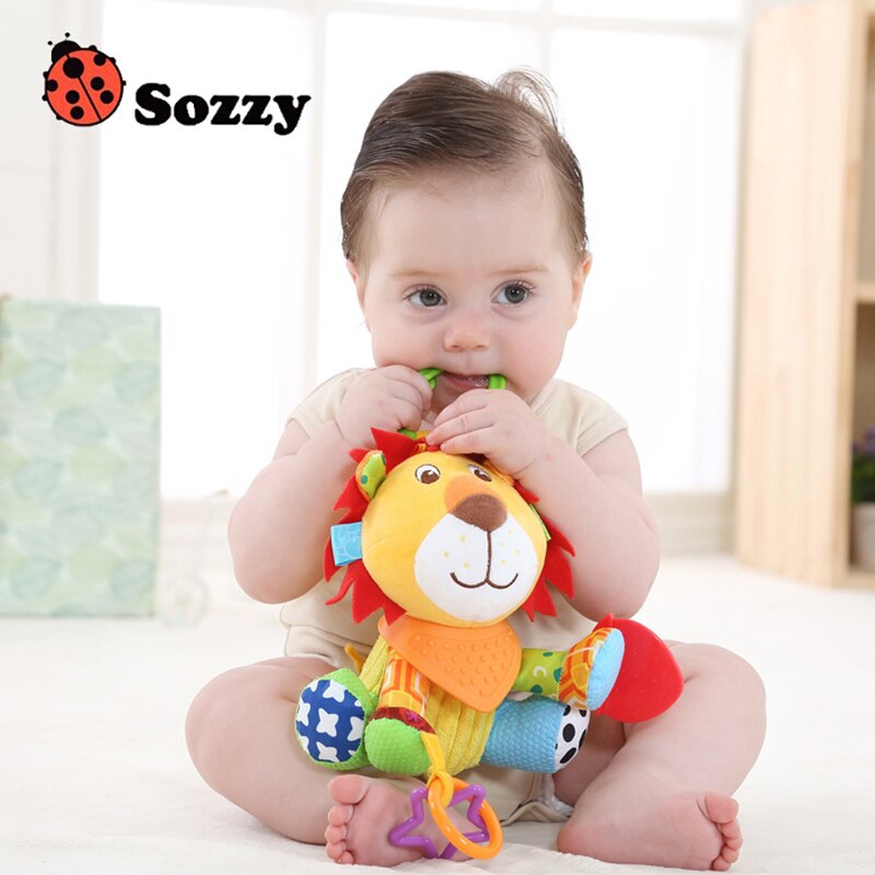 Autorisierten echte SOZZY 7 multi-funktion baby rassel glocke baby krippe kinderwagen hängen spielzeug