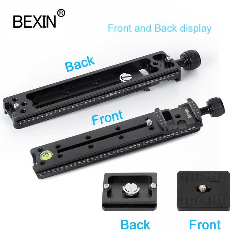 Camera Slide Track Clamp Dslr Quick Release Klem Dual Gebruik Camera Klem Voor Camera Statief Gebied Met Quick Shot Plaat 50Mm