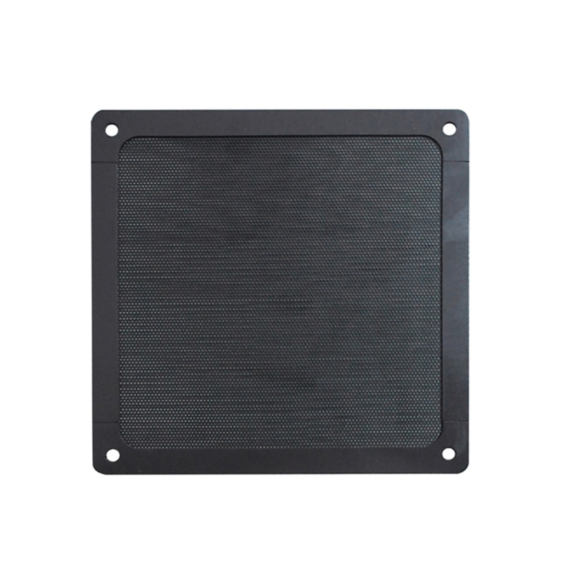 B0KA PVC Cooling Fan Dust Filter 12cm/14cm Desktop Computer Industrial Fan Filter Cover Dustproof Magnetic Net with Holes: 14mmx14mm