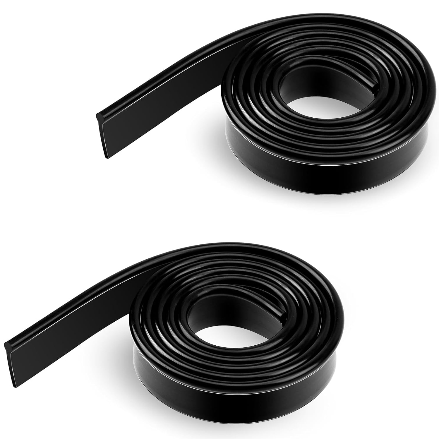 1-2Rolls Squeegee Replacement Rubber Blades 41Inch Refill Squeegee Blade Squeegee Scrubber for Glass Cleaning Window Shower Door: Dark Grey