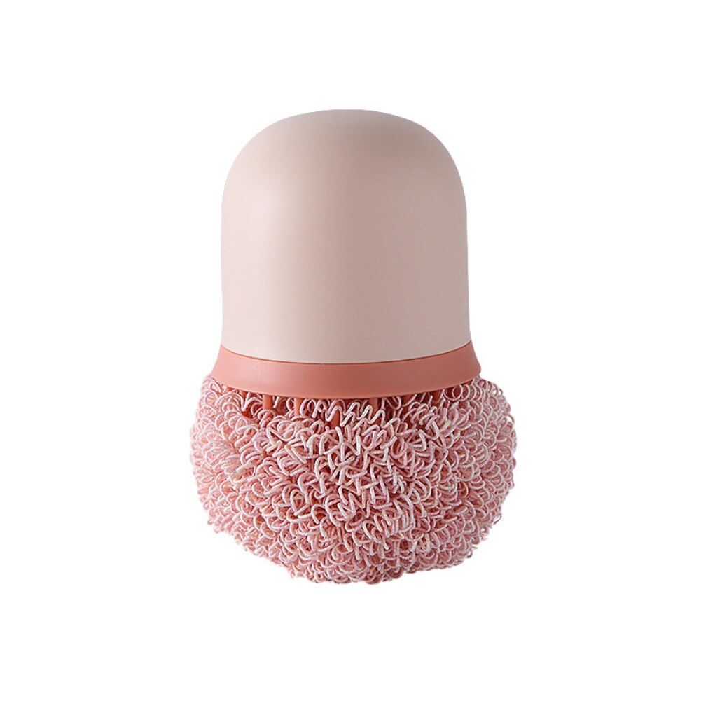 Cepillo de alambre de fibra ABS reemplazable para limpieza de cocina, estropajo de lana de acero, estropajo colorido de acero inoxidable: 04