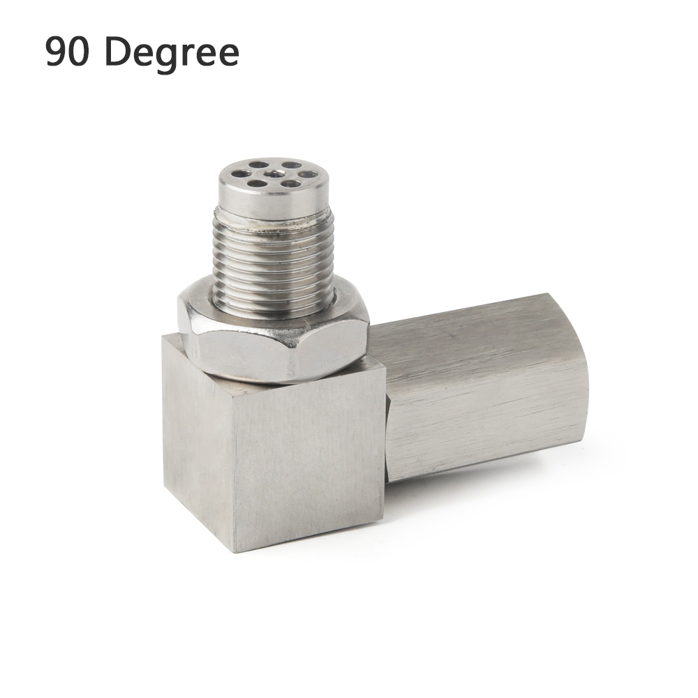 Universal O2 Oxygen Sensor Extender 90 Degree or 45 Degree 02 Bung Extension Catalytic Converter O2 Oxygen Sensor Spacer: 90 Degree