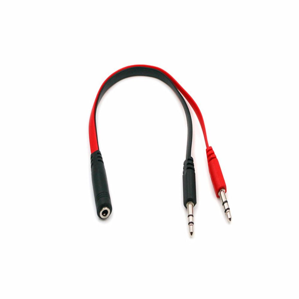 1 mannelijk naar 2 vrouwelijk 3,5-aansluiting audiosplitterkabel 1 vrouwelijk naar 2 mannelijk adaptersnoer audiokabel stereo