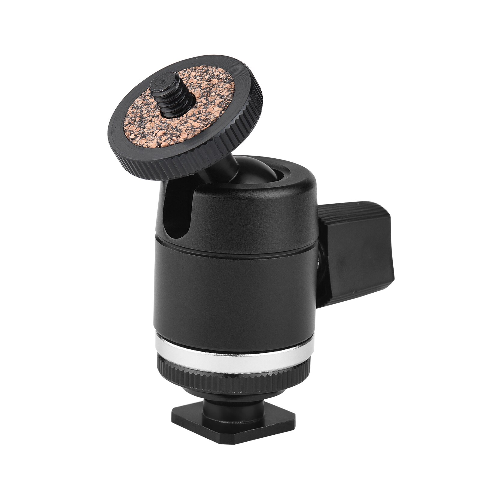 Mini Tripod Ball Head 360 Degree Swivelling Tripod Head Ballhead with 1/4 Inch Screw Shoe Mount for Camera Monopod Light Stand