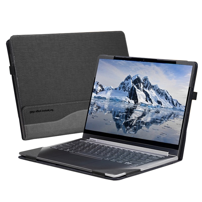 Case Voor Lenovo Yoga C940 14 Inch Laptop Sleeve Voor Yoga C940 Patchwork Pu Lederen Beschermhoes Laptop zak