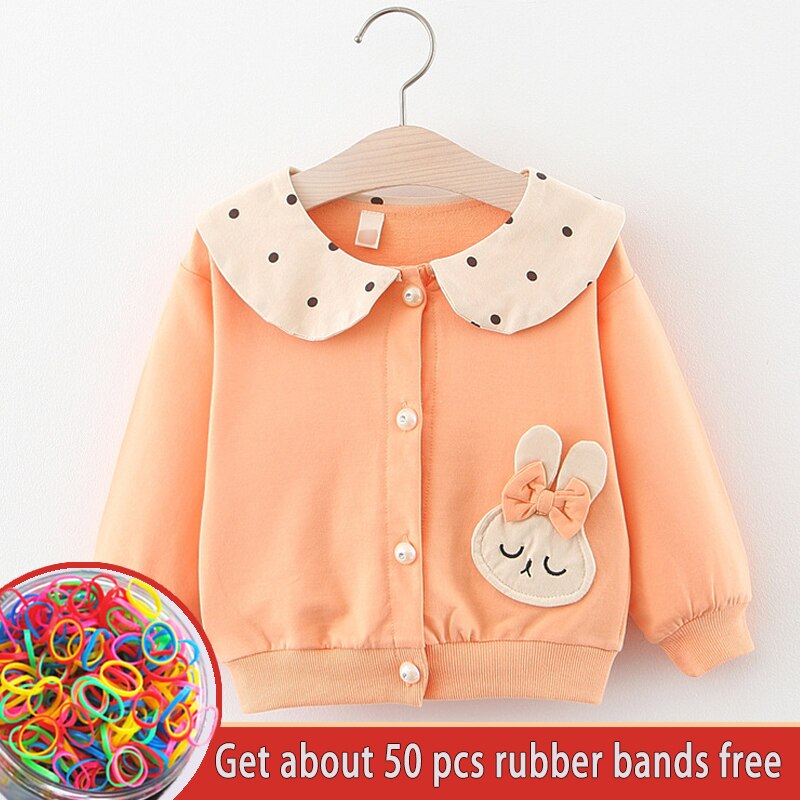 Baby Meisje Cartoon Konijn Katoenen Trui Winter Lente Lange Mouwen Leuke Vest Kinderkleding Uitloper Voor Meisjes: 2001071orange / 12m