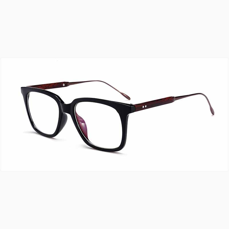 Gafas graduadas con montura cuadrada para hombre y mujer, anteojos con montura cuadrada, Retro, de leopardo, grandes, óptica: 3