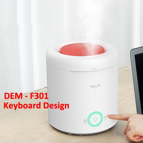 Deerma Mute Ultrasonic Air Humidifier Aromatherapy Oil Diffuser Humidifier 2.5L Intelligent Constant Humidity For Home Office: DEM F301