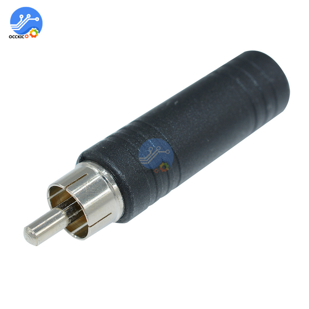 2 stuks RCA Kabel Man-vrouw 6.35mm Jack Adapter Connector Audio Aux Kabel voor PC Speaker Spelers