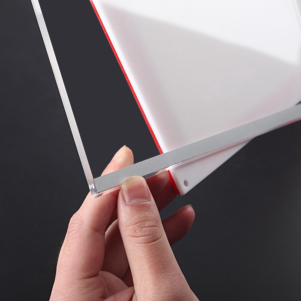 A3 Wall Mounted Self-adhesive Transparent Frame Magnetic Acrylic Sign Board Collage Wall Frame