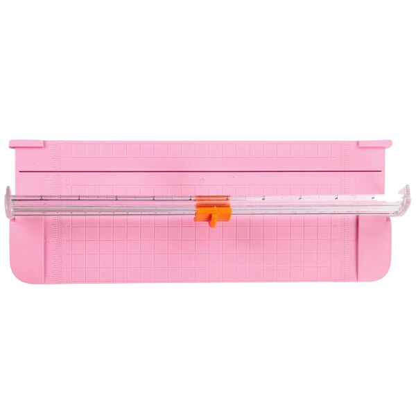 JIELISI 9090 Mini Small Slide Cutter Cut Paper Cutter Cutter Color:Pink