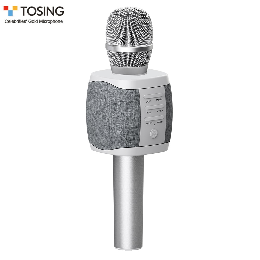 TOSING 027 Wireless Karaoke Microphone BT Speaker 2-in-1 Handheld Singing Recording Portable KTV Player for Phone PC Tablet