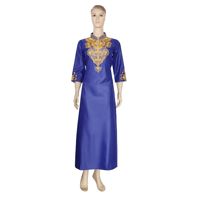 MD Afrikanische Kleider Für Frauen Bazin Dashiki Afrikanische frauen Lange Kleider Traditionellen Südafrika Kleidung Damen Stickerei Kleid
