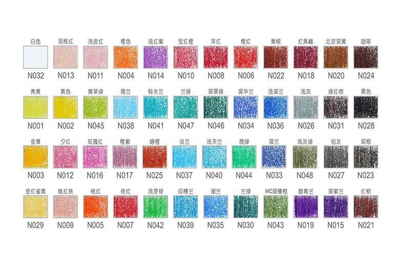 Lápiz de acuarela , 12/24/36/48/72/100 colores, lápices de colores suaves solubles en agua para pintar, suministros de arte para estudiantes: 48 oil colors