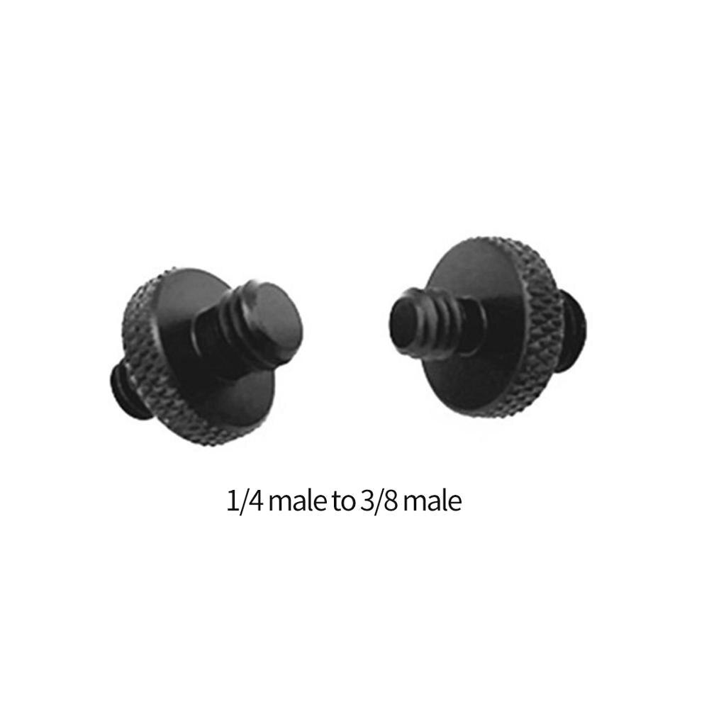 BGNing SLR Cameras 3/8" Inch 1/4 M10 Female to M4 3/8 1/4" Male Adapter Screws Nut Mount Tripod Light Flash Shoe Accessories: 2 pieces Type E