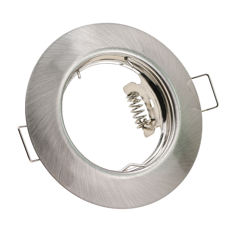 10 stk. rund metal indbygget led-loftarmatur downlightramme  mr16 gu10 armaturhusarmatur til spotlight
