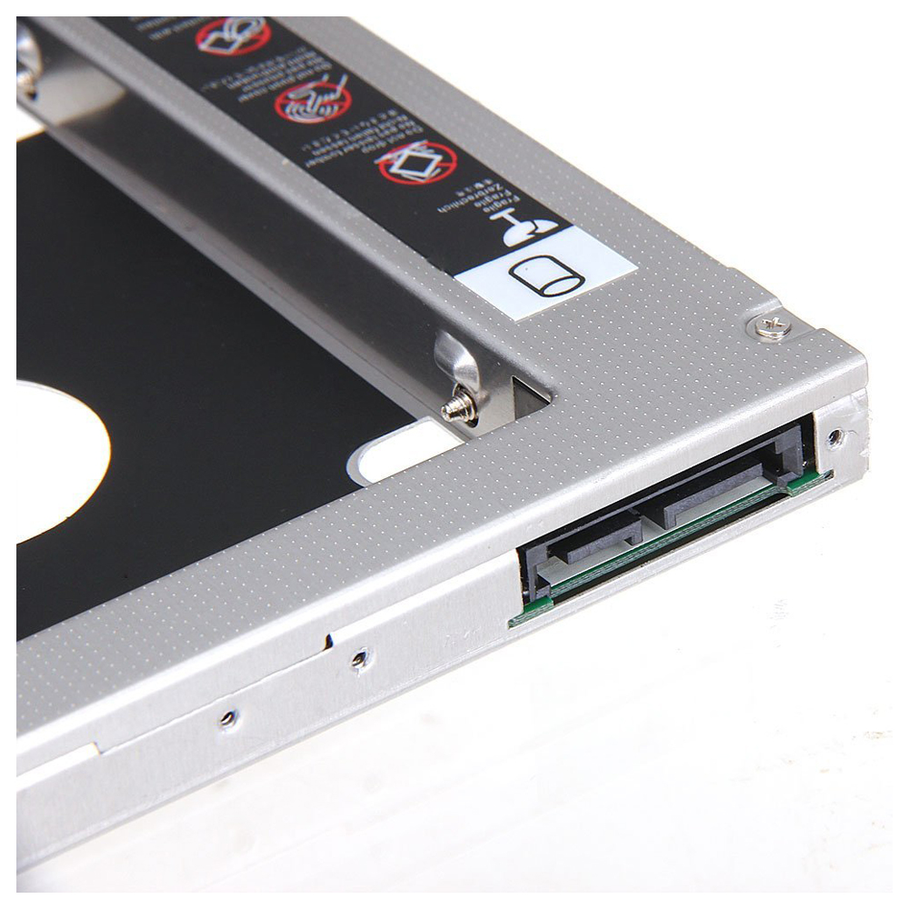 Support disque dur 2.5 pouces SATA 2nd HDD HD 12.7mm universel CD DVD-ROM