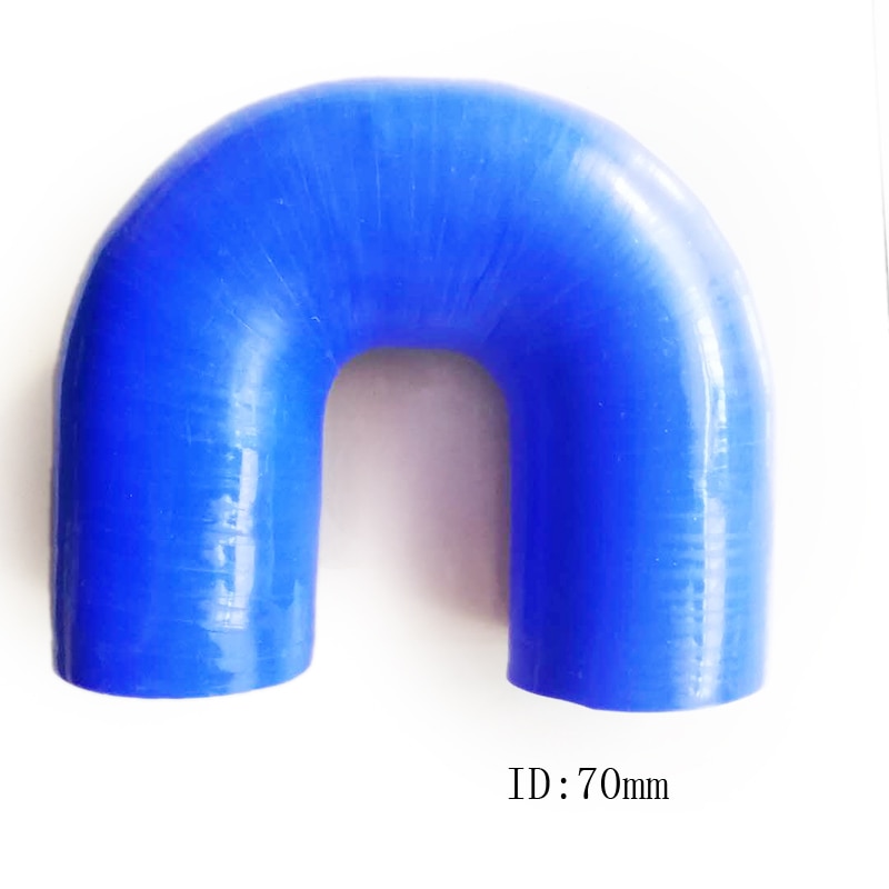 2.75 "70mm silikonowe 180 stopni U schylać się kolanko łącznik wąż