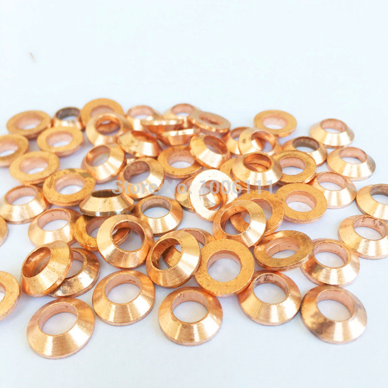 Diesel Common Rail Injector Nozzle Copper Washer Seal Ring Gaskets For ISUZU KOMATSU Excavator