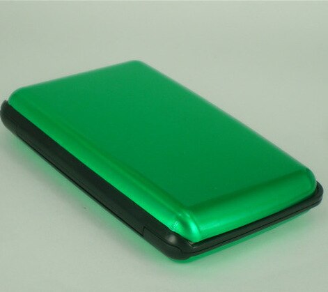 Waterproof card holder men's and women's bank credit card holder travel ID card holder ladies mini card holder protective cover: Green