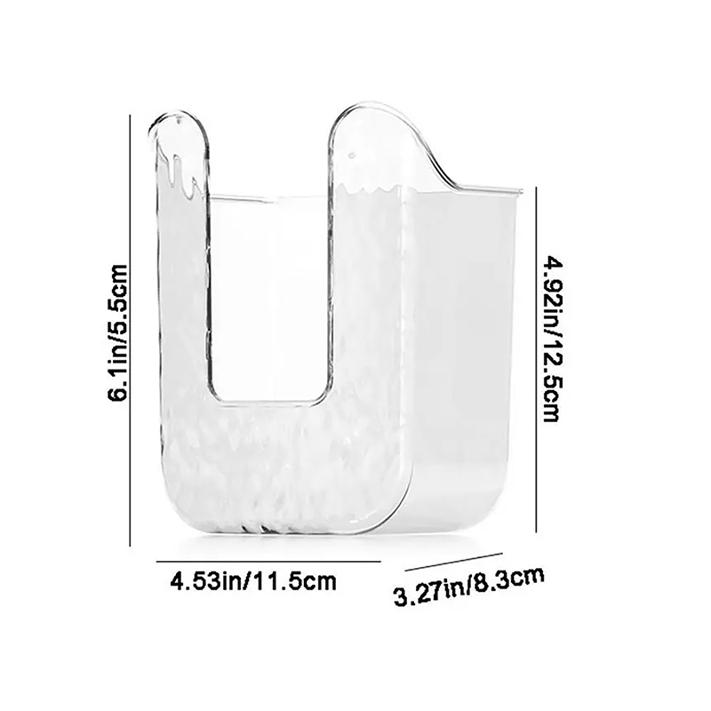 Plastic Wall-mounted Paper Towel Box Inverted No-punch Napkin Box Self-adhesive Space-saving Paper Towel Holder Bathroom