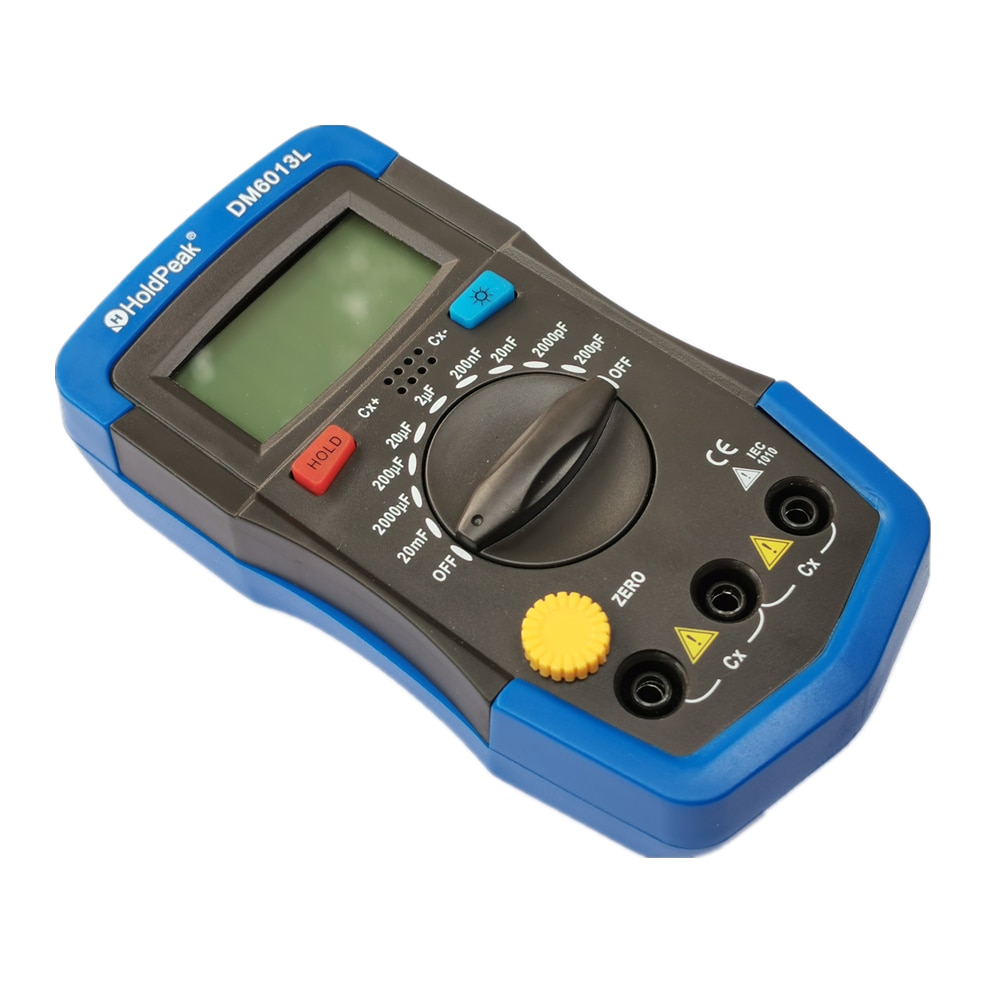 DM6013L Digital Capacitance Meter Capacitor 0-20mF Handheld Electronic Capacitance Tester LCD Backlight