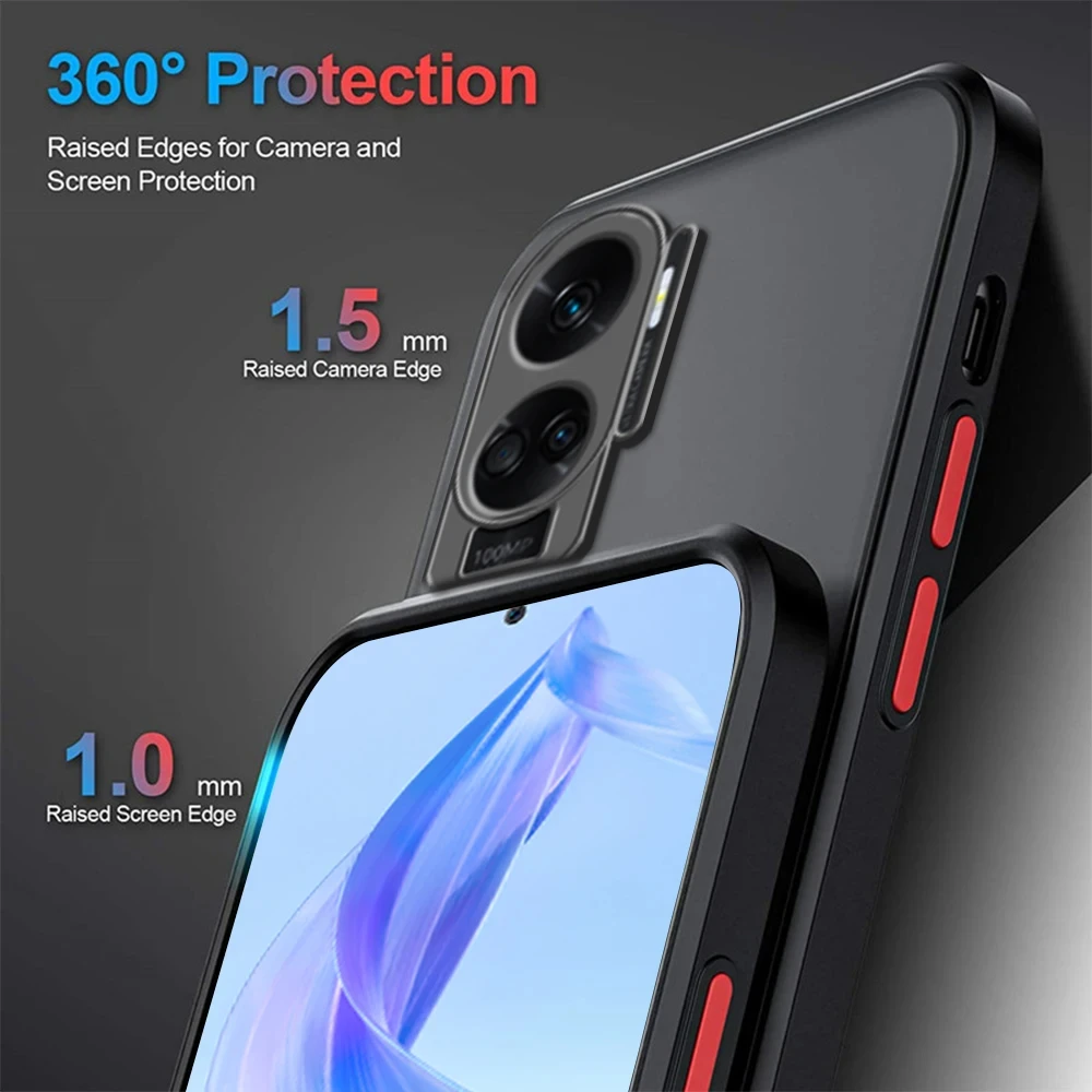 Stødfast panseret cover til honor 90 lite  x9a x9b x9 funda til honor  x8 x9b x7 x9a x8a x7a x8b x7b mat kofanger telefoncover