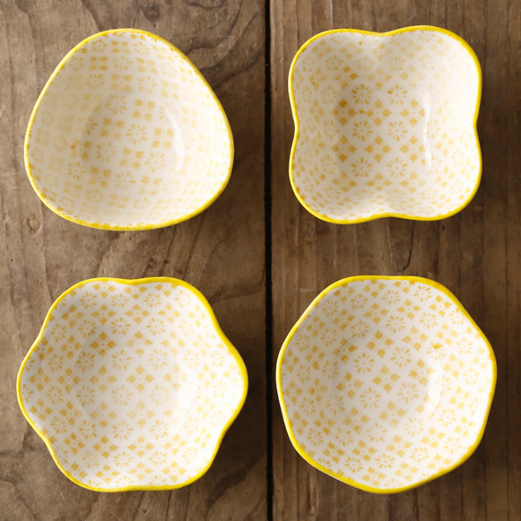 4 piezas de vajilla de cerámica esmaltada para encurtidos caseros, condimentos, platos pequeños para utensilios de cocina: 7