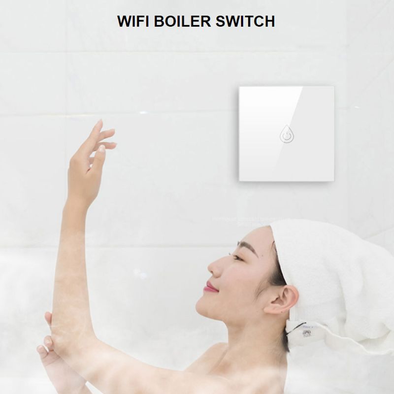 Wifi kjelebryter smart varmtvannsbereder eu / oss bryter 16a relé tidsinnstilling