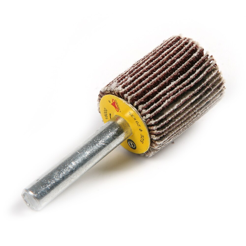 6PCS Grit 80 Flap Abrasive Sanding Wheel Disc For Rotary Tool Dia 15/25mm