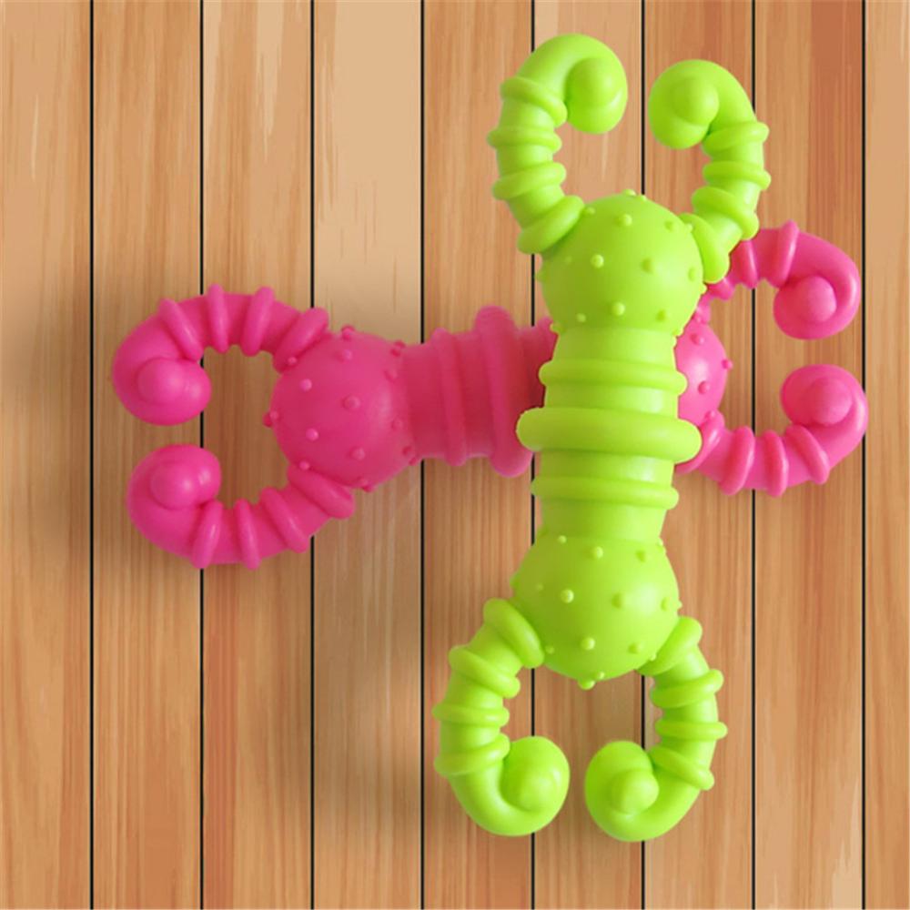 Funny Pets Dog Puppy Cat Ball Hamburger Lobster Toy Rubber Chew Sound Dogs Play Fetching Squeak Toys Pet Supplies