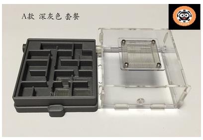 3D Printing PLA Ant Nest Ants Farm Flat Acrylic Ant Workshop Insect Cages Granja de hormigas nid fourmis Villa Pet Mania: A dark gray