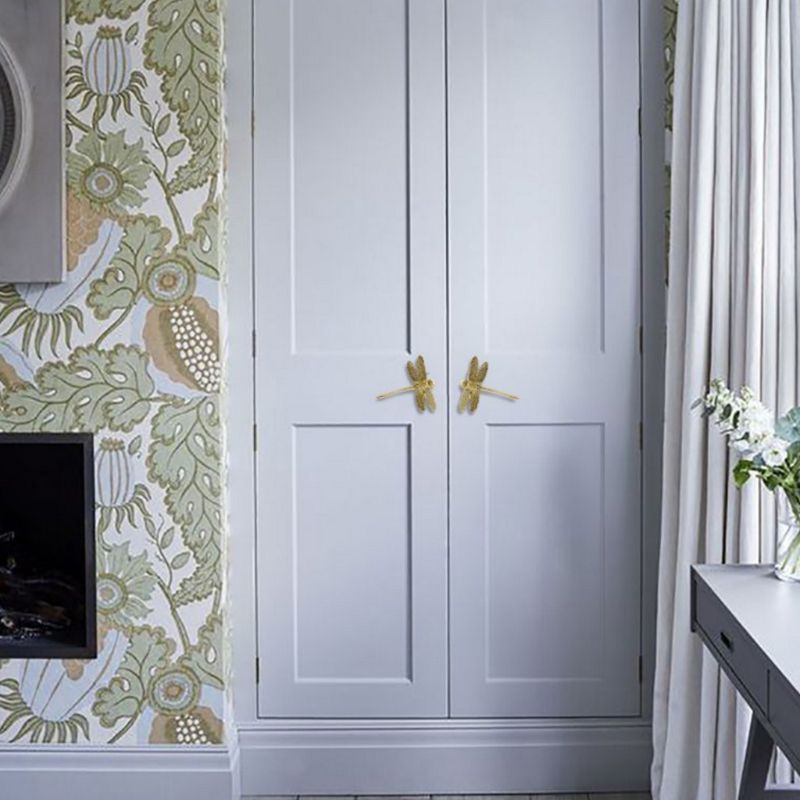 Zuiver Koper Dragonfly Handgrepen Gold Lade Kast Deur Kast Trekt Knoppen