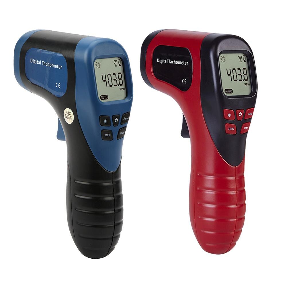 Digital Tachometer Non-Contact Measuring Range:2.5-99999RPM Digital LCD Motor Wheel Lathe Speed Meter