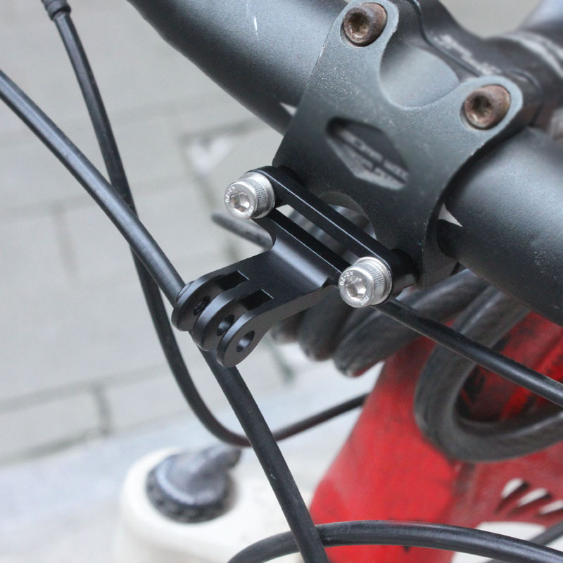 Aluminiumslegering cykel kameraholder cykelstammeholdere sportskameraer monteret styr til gopro base cykelbeslagsbeslag