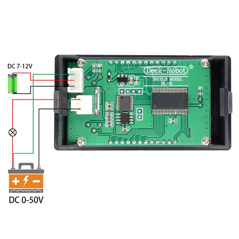 DC 0-50V 5A 250W Voltmetro Amperometro Wattmetro Pannello LCD Tensione amp potenza metro
